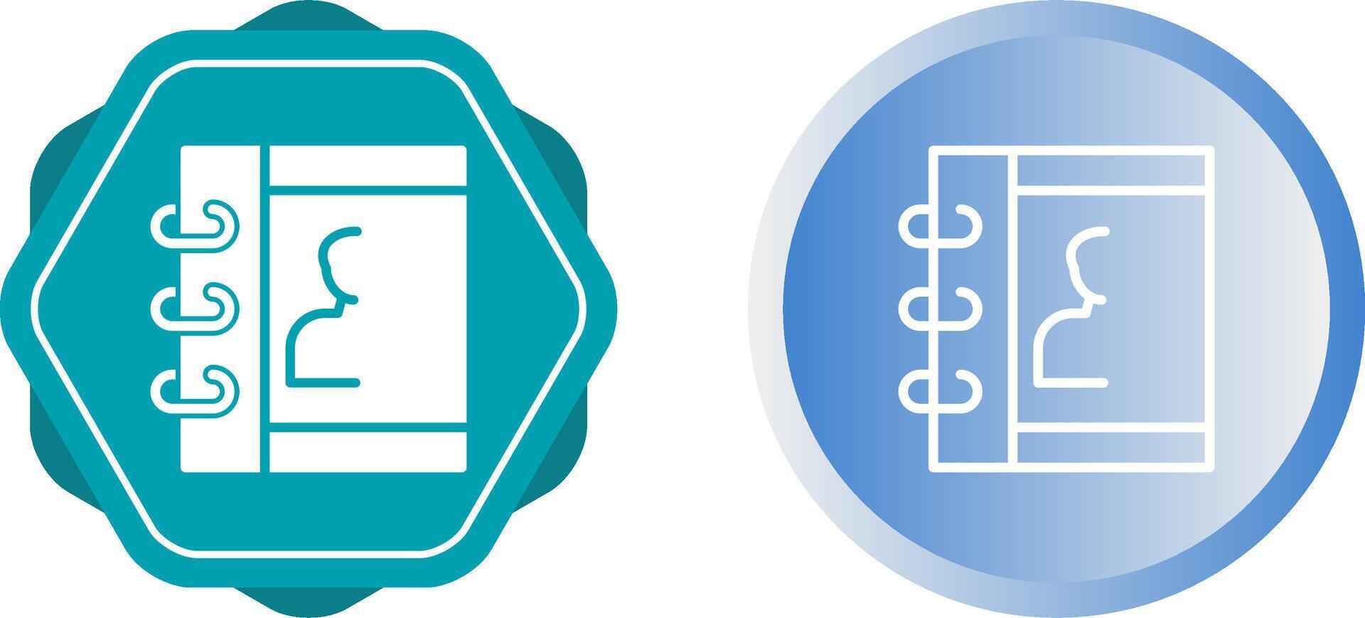 Unique Two Icons Set vector