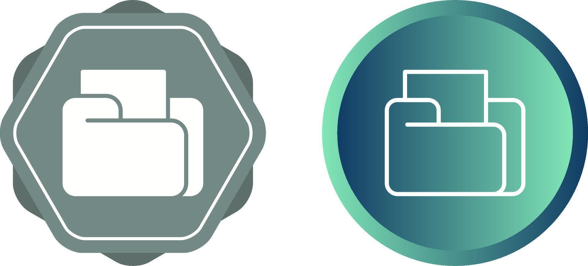 Unique Two Icons Set vector