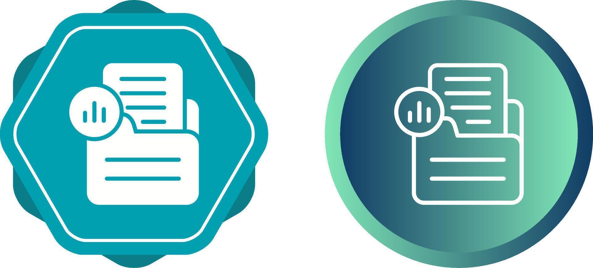 Document Analytics Vector Icon