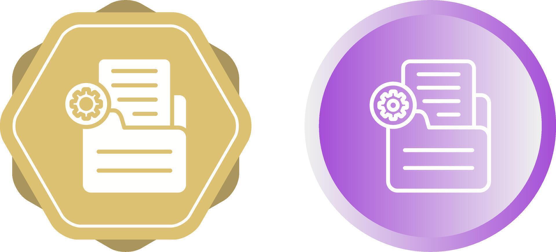 Document Settings Vector Icon