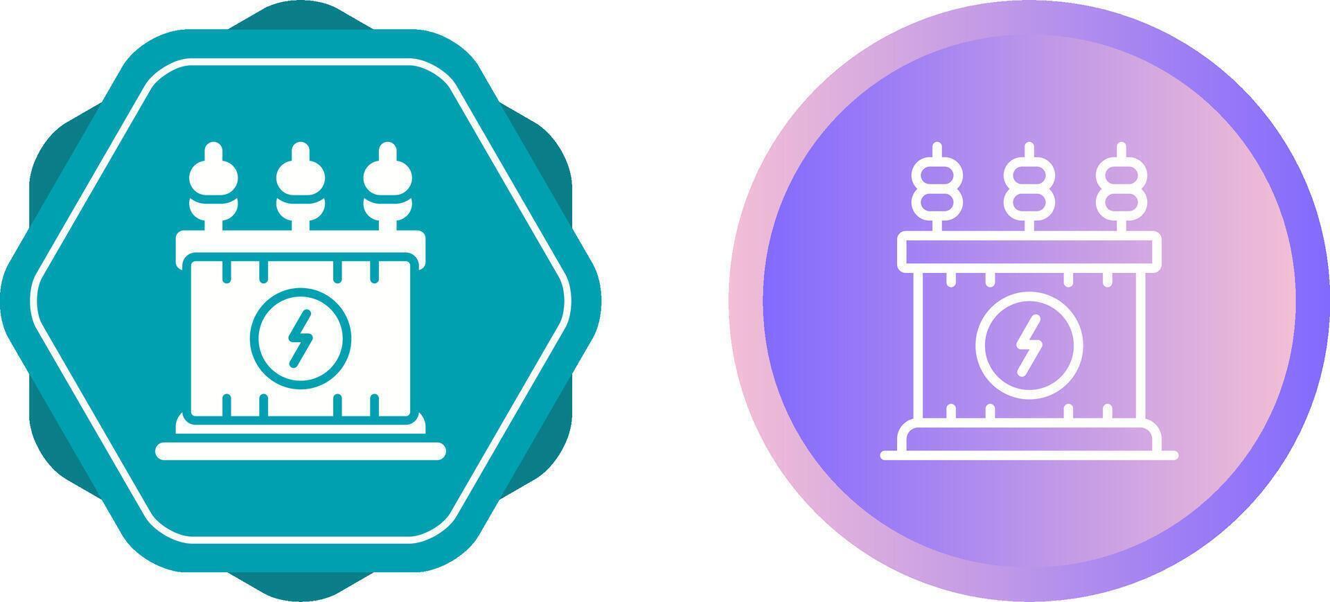 Power Transformer Vector Icon