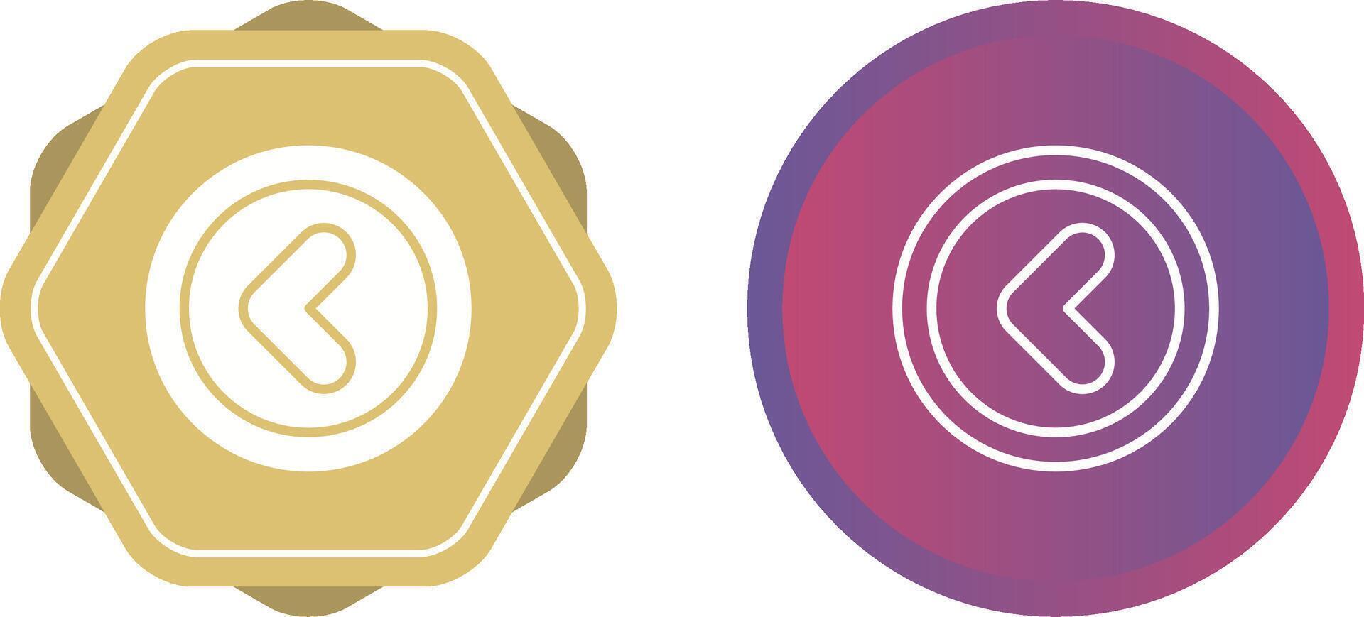Angle Left Vector Icon