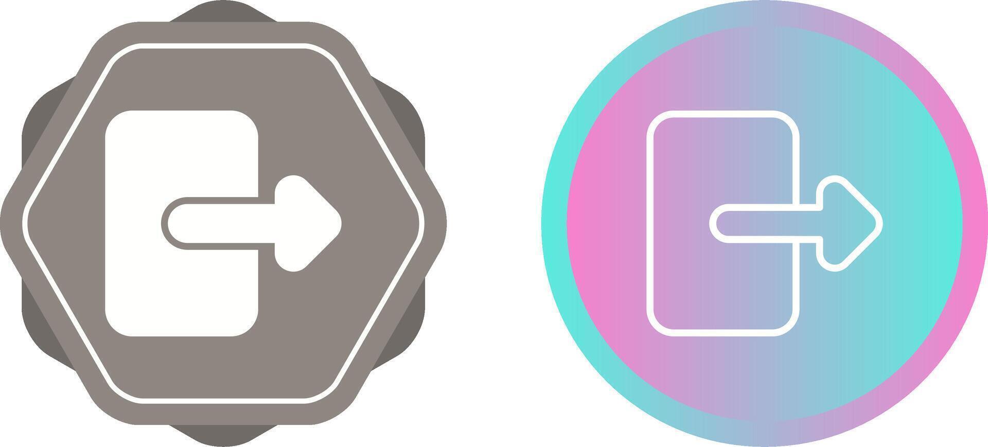 Exit Vector Icon