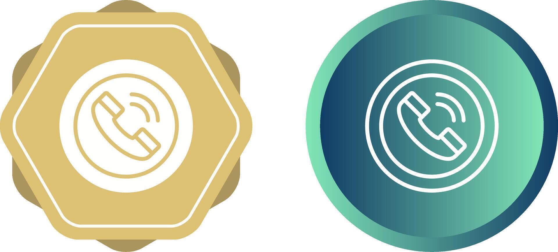 Circle Phone Vector Icon