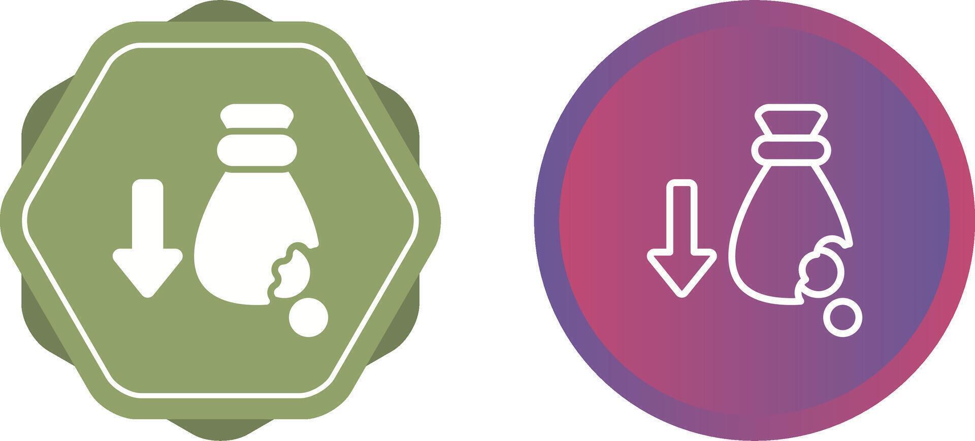Financial Loss Vector Icon
