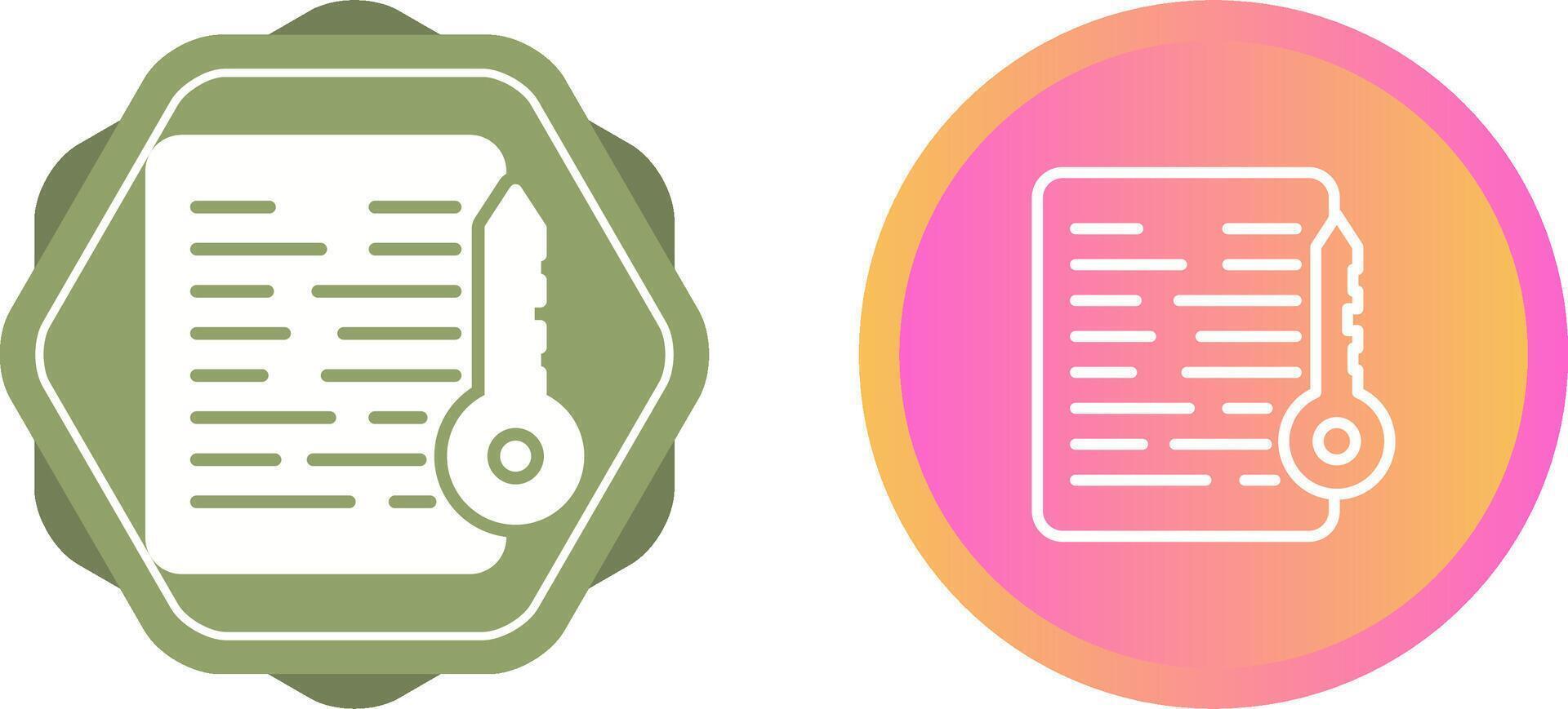 Document Access Vector Icon