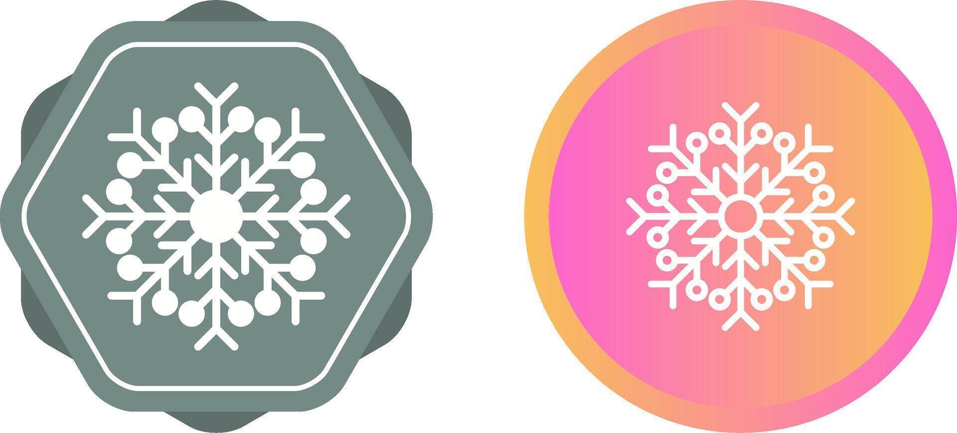 icono de vector de copo de nieve