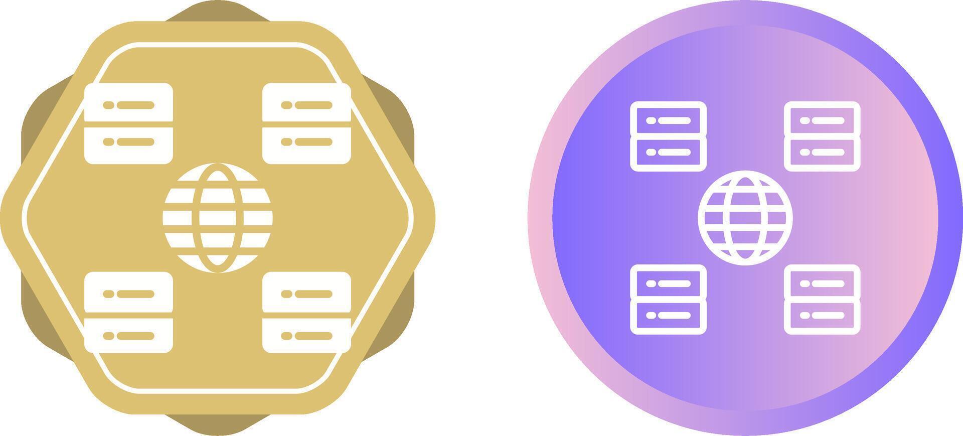 Content Delivery Network Vector Icon