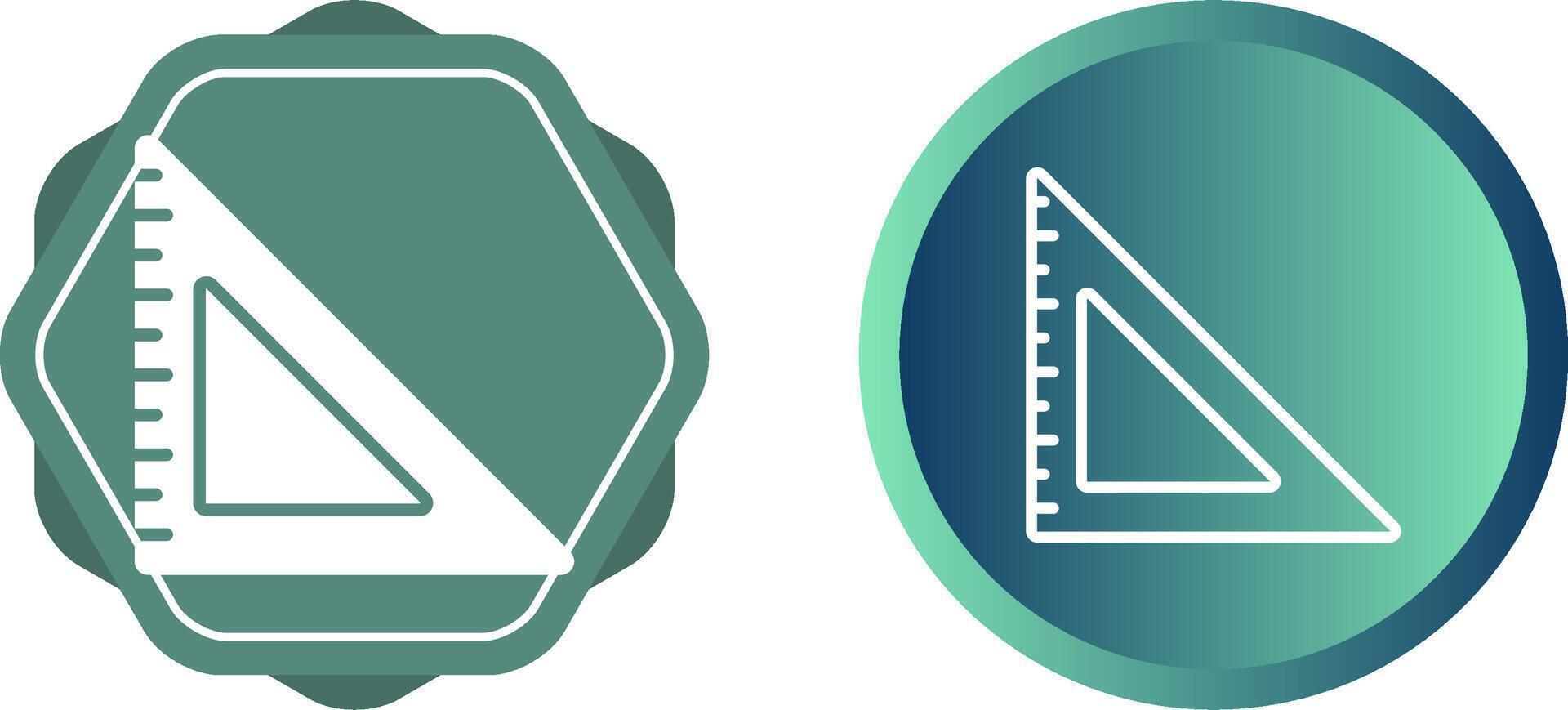 Triangular Ruler Vector Icon