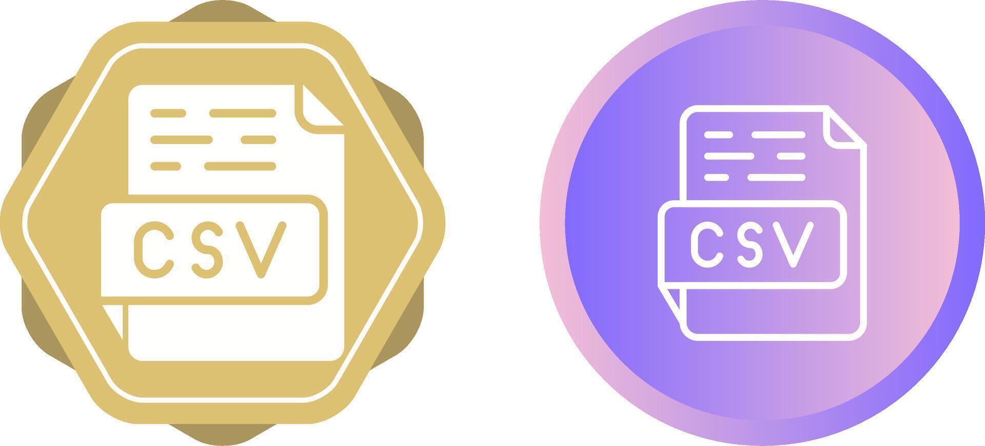 CSV Vector Icon