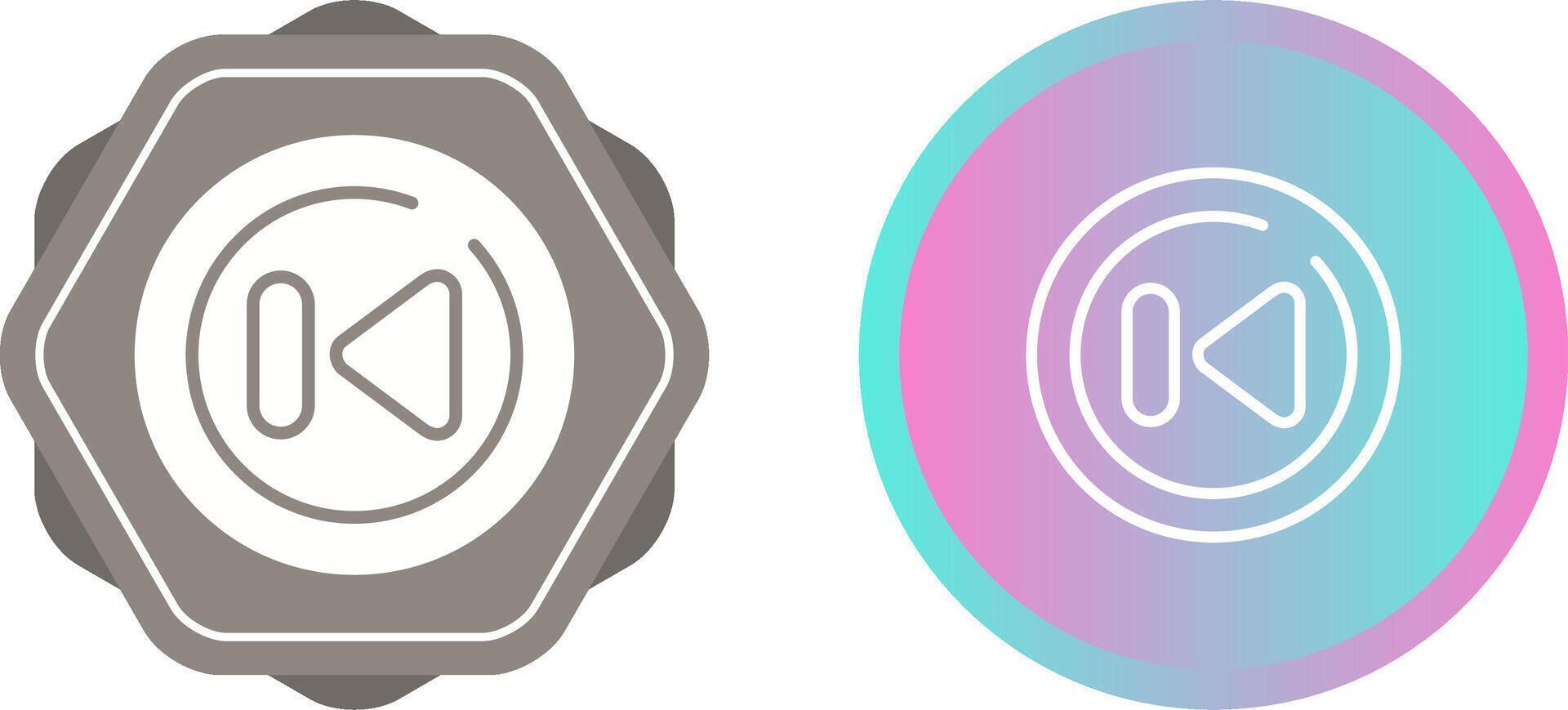 Rewind Circle Vector Icon