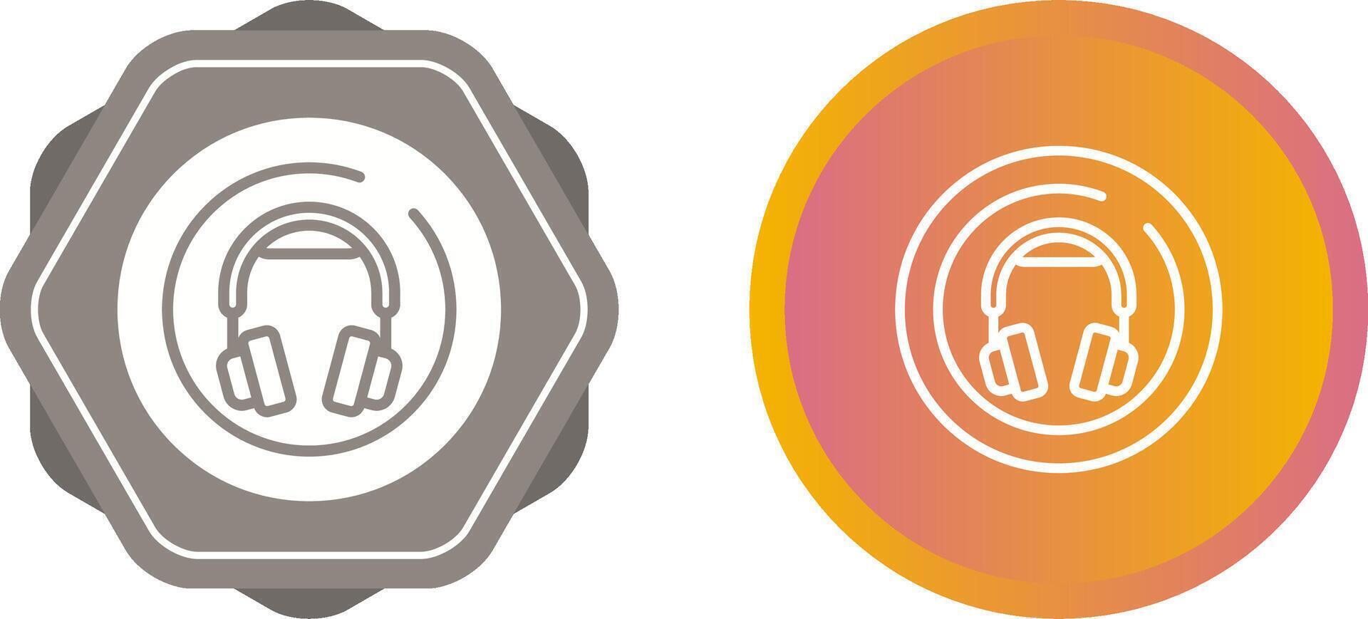 Headphones Circle Vector Icon