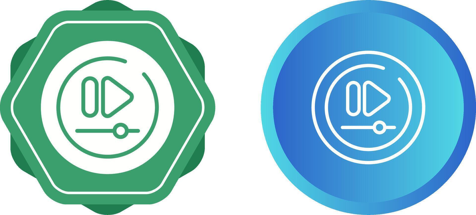 Video Fast Forward Vector Circle
