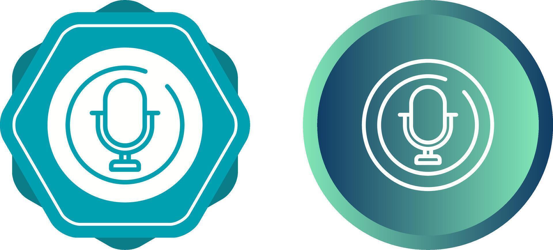 Microphone Circle Vector Icon