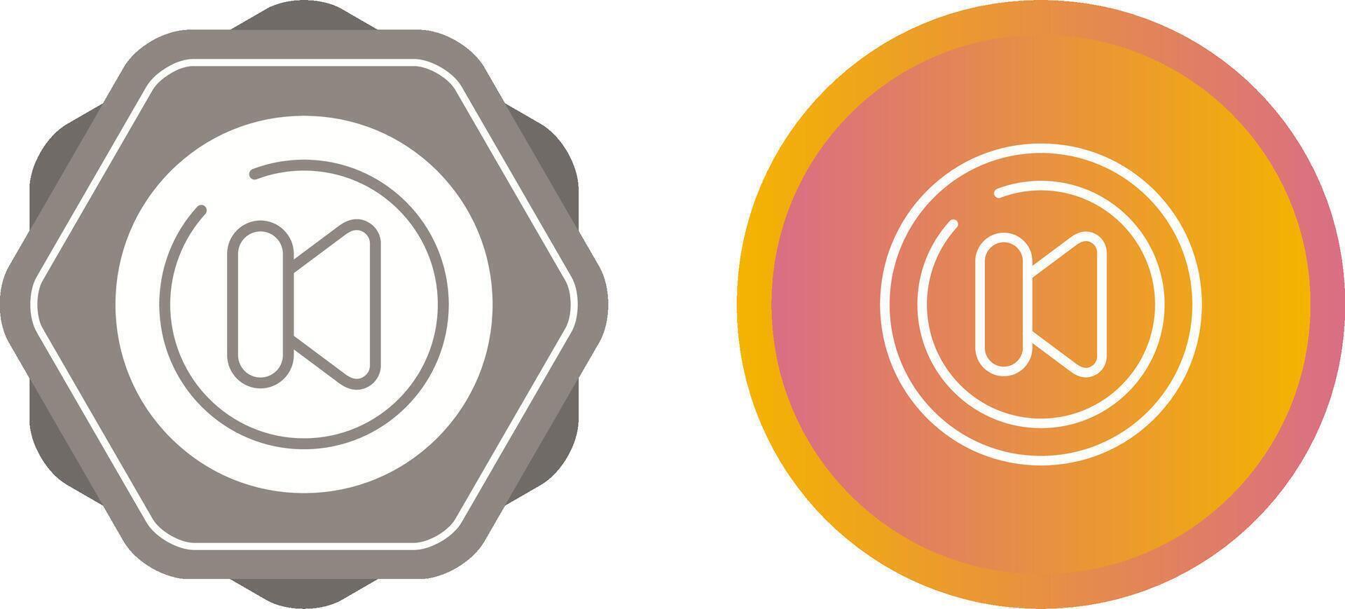 Video Previous Track Circl Vector Icon
