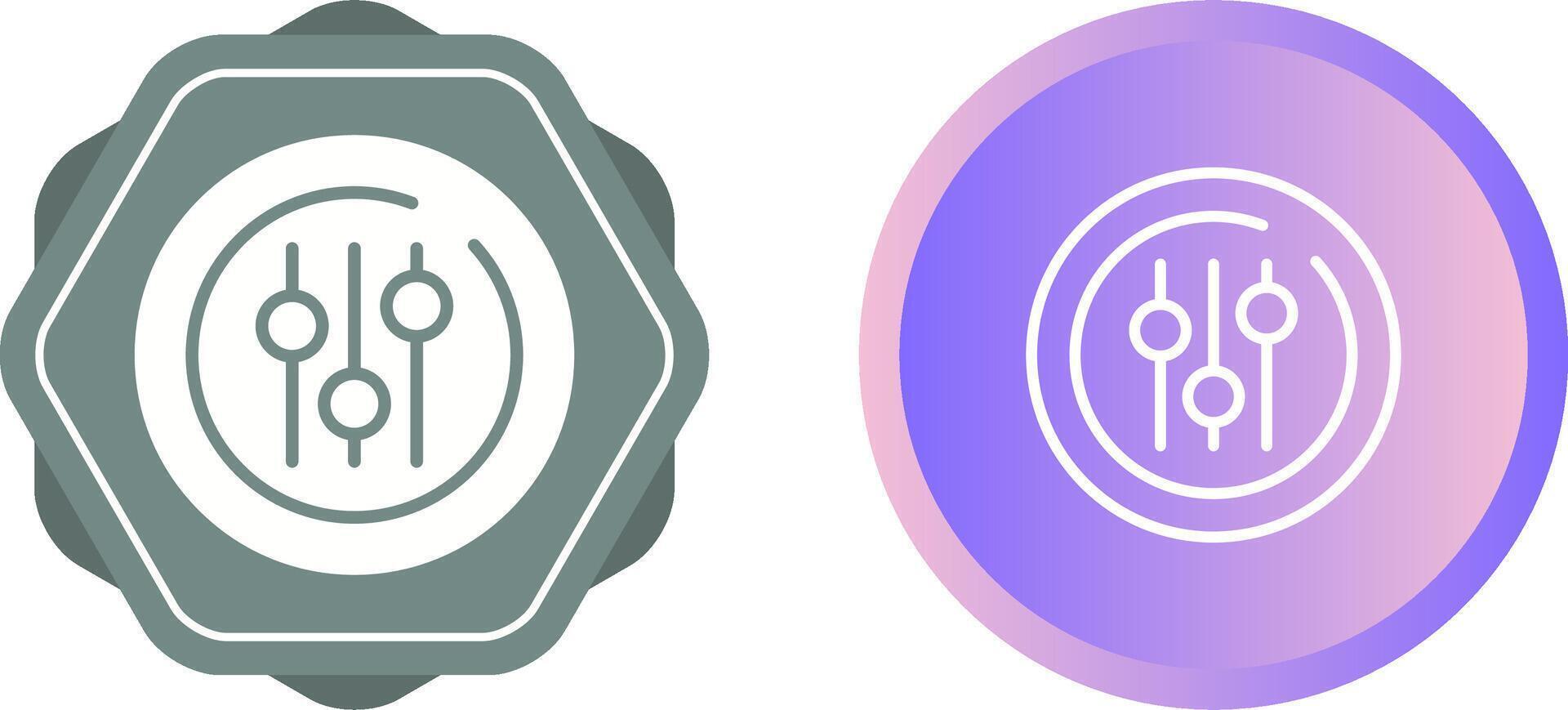 Audio Equalizer Circle Vector Icon