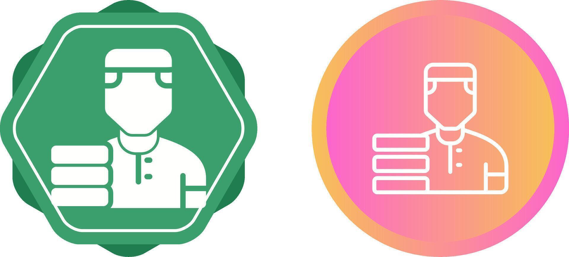 Delivery Man Vector Icon