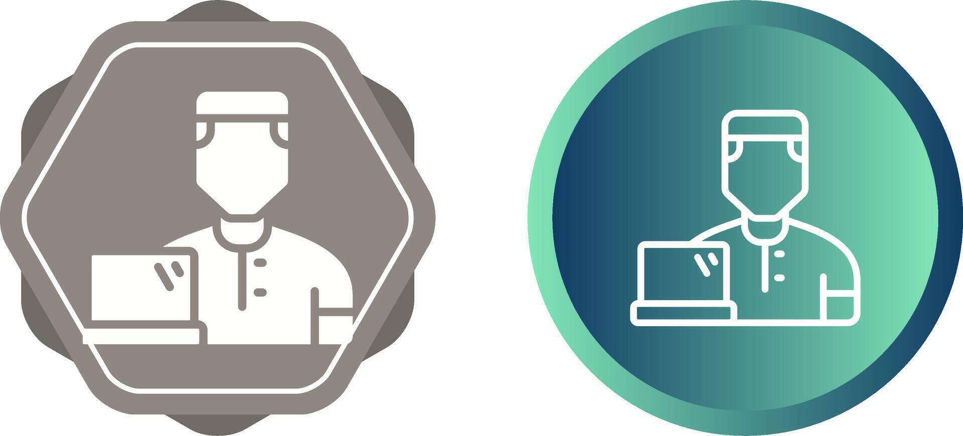 User Working Vector Icon