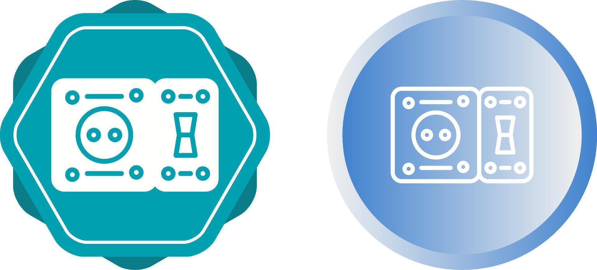 gfci toma de corriente vector icono