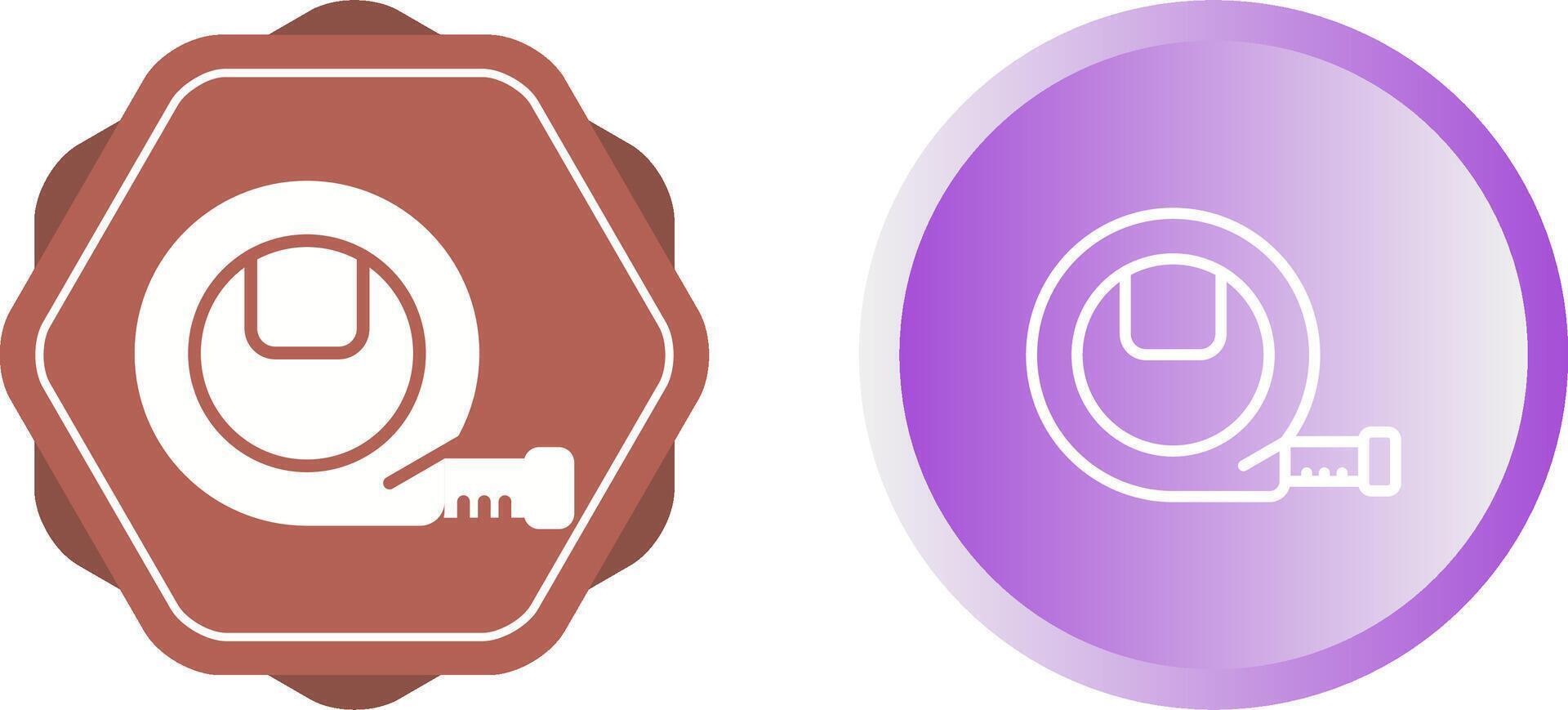 Electrician's Tape Measure Vector Icon