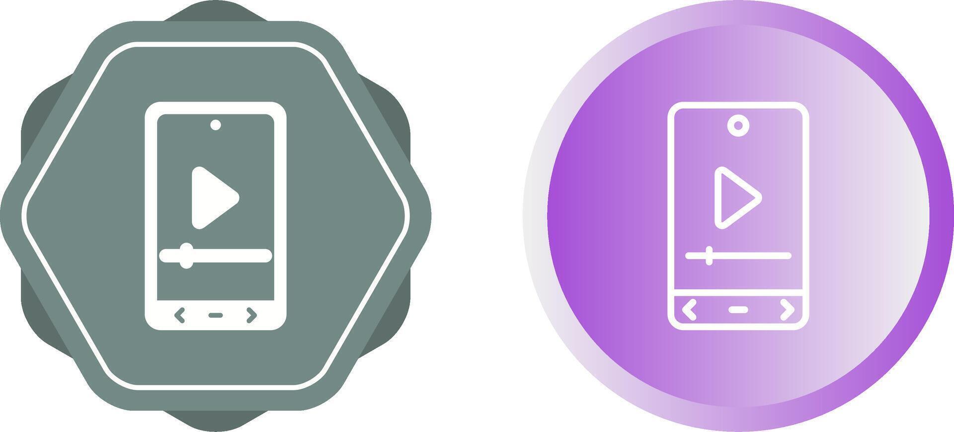 Video Player Vector Icon