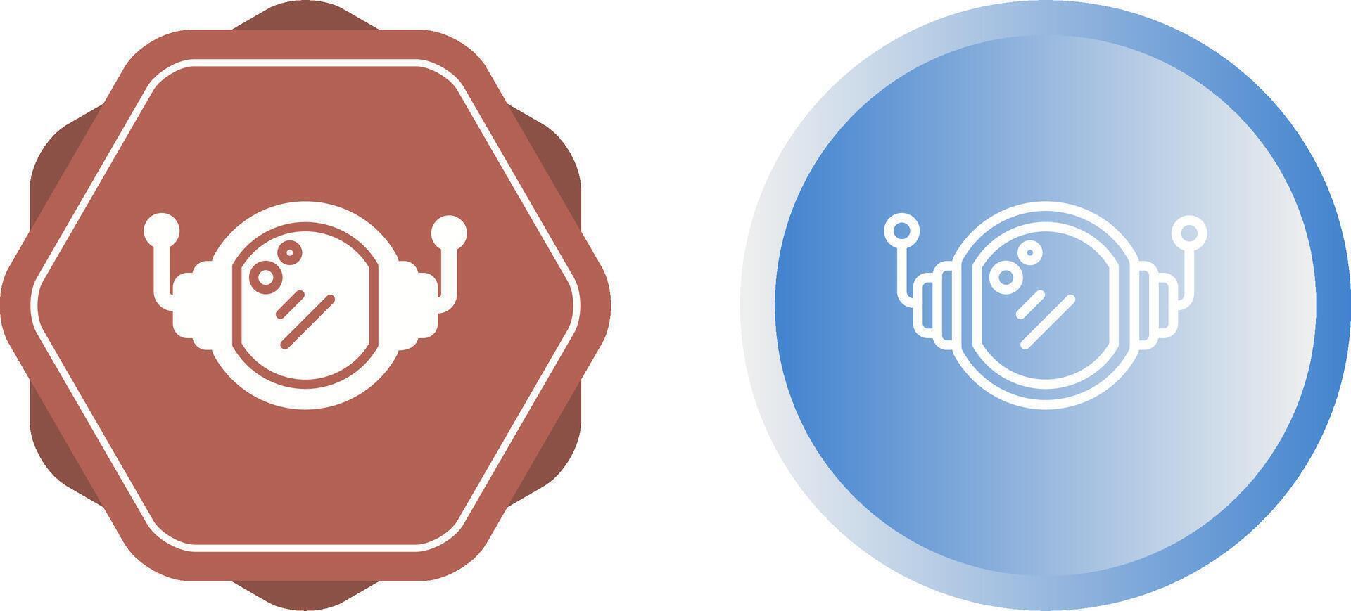 Astronaut Helmet Vector Icon