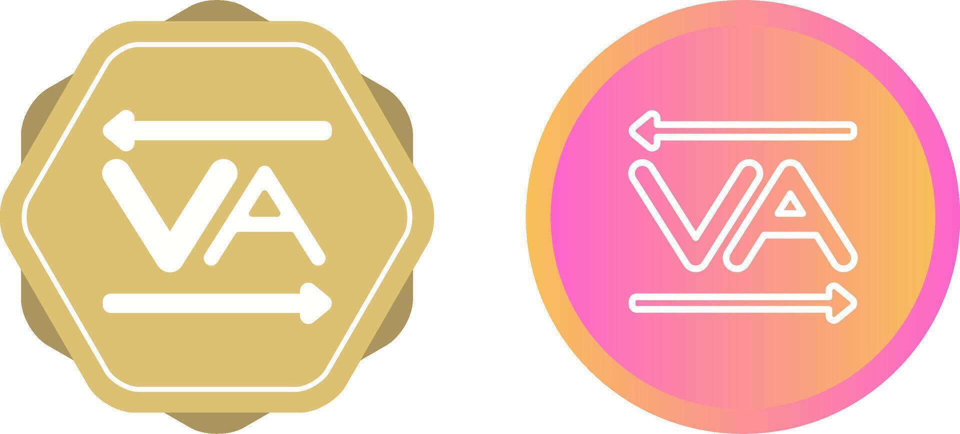 Kerning Vector Icon