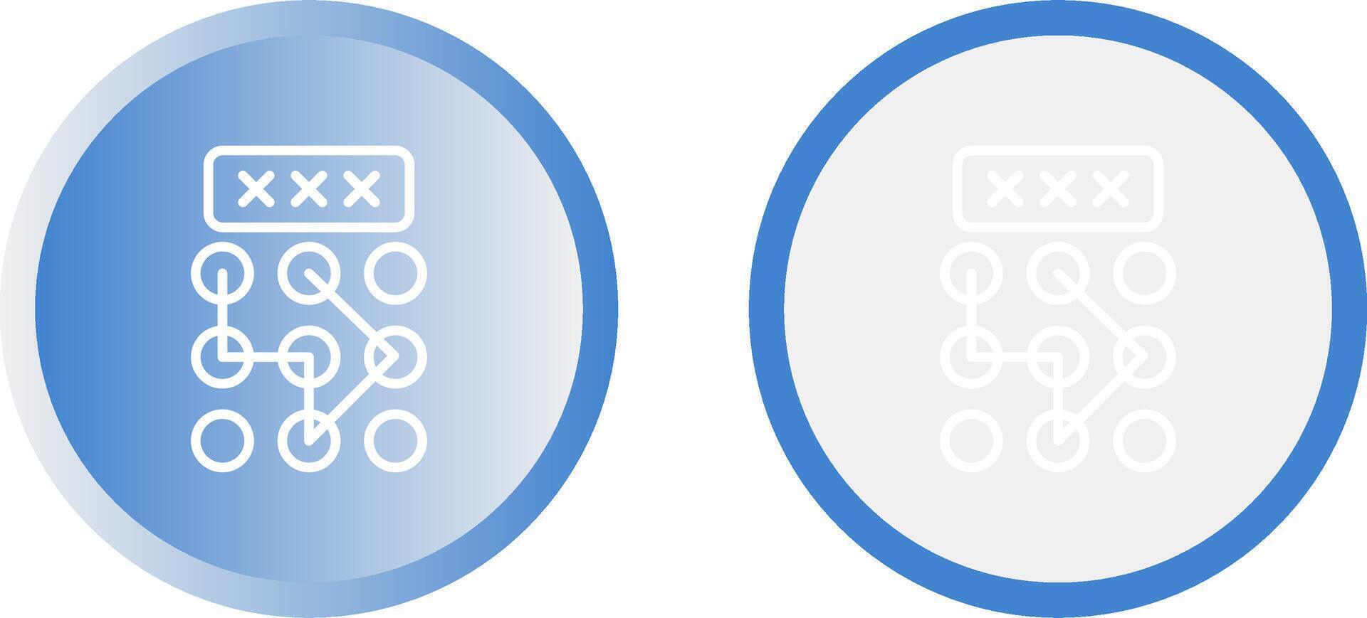 Pattern Lock Vector Icon