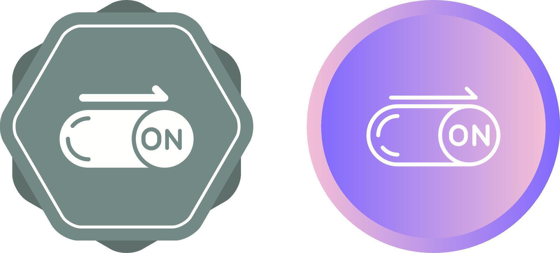 On Button Vector Icon