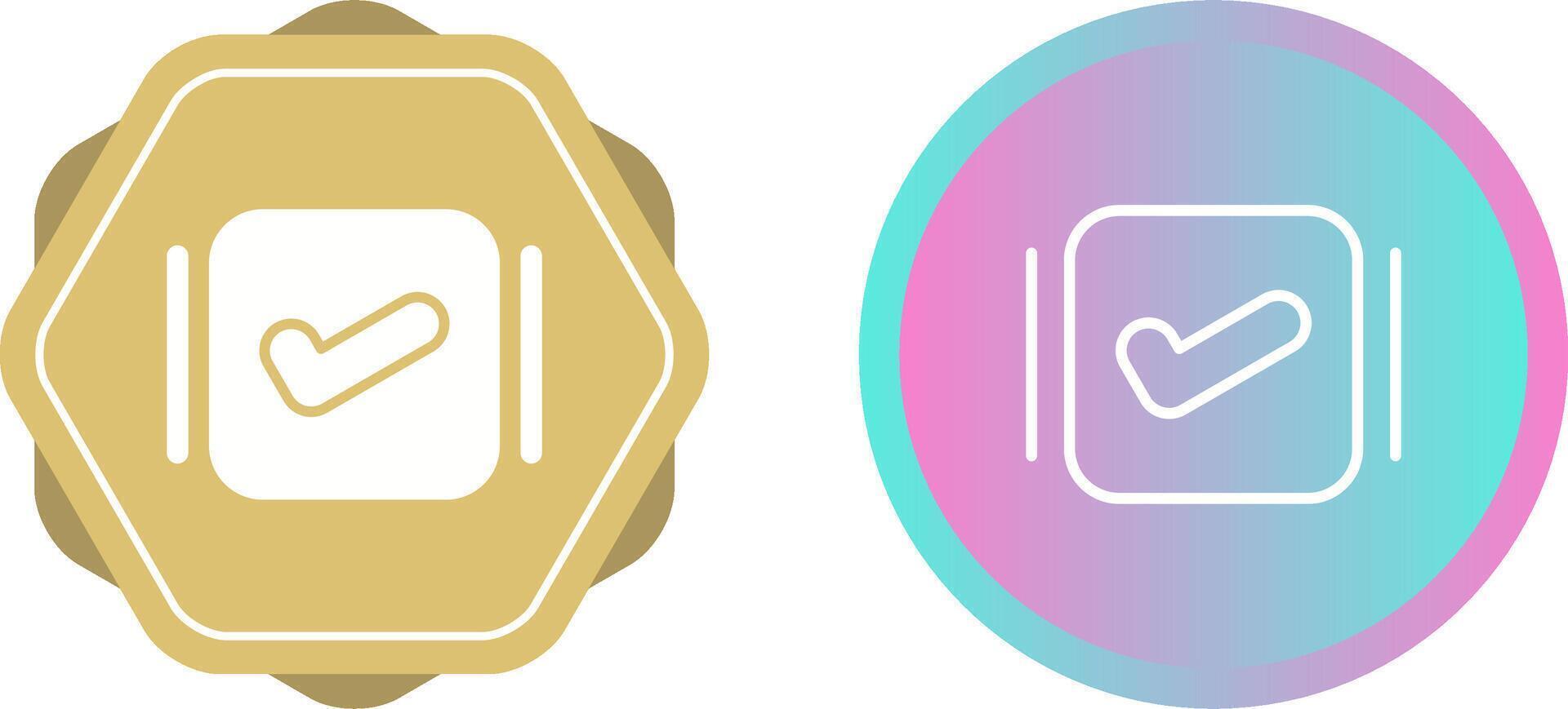 Tick Box Vector Icon