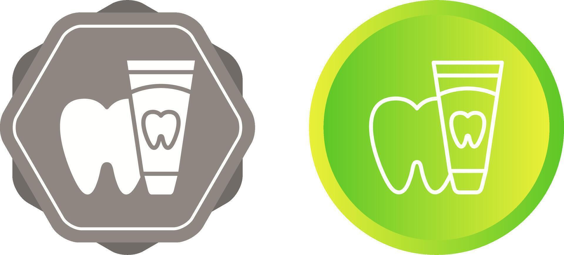 icono de vector de pasta de dientes