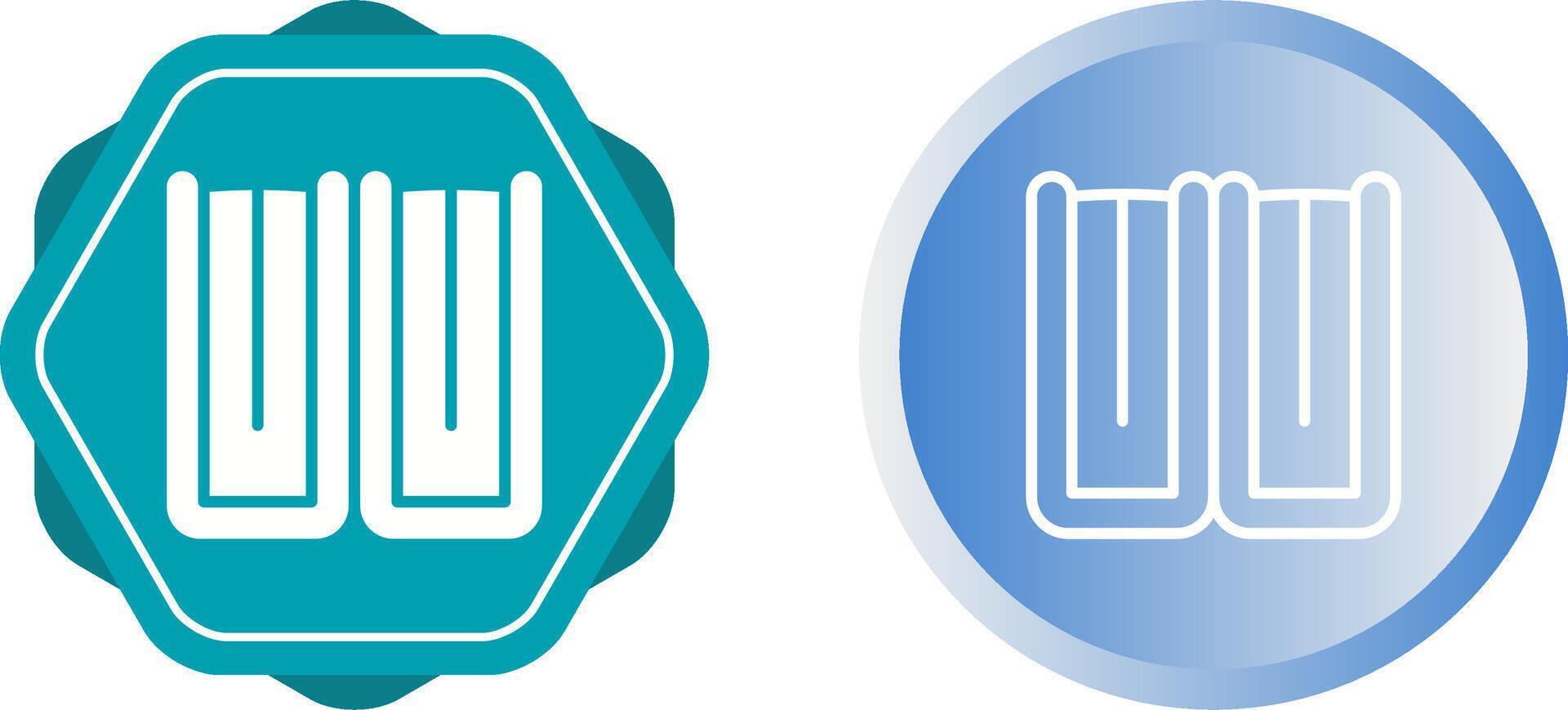 Unique Two Icons Set vector