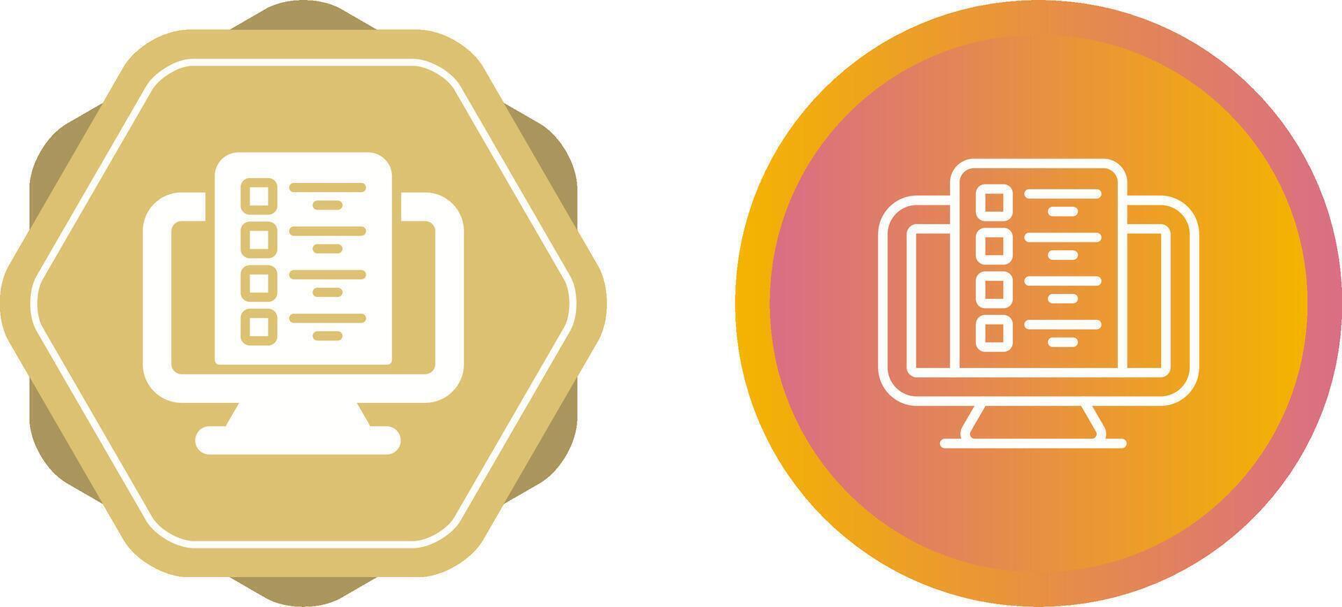 Computer Vector Icon