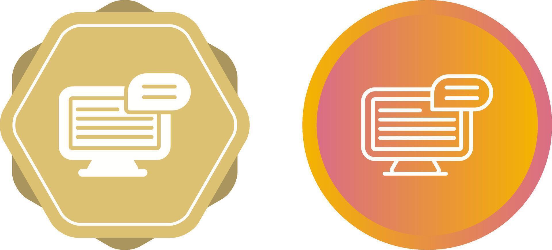 Computer Vector Icon