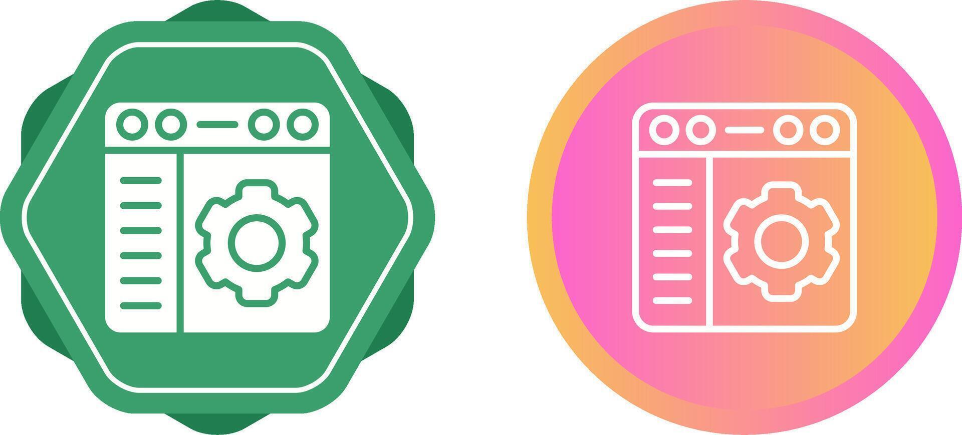 Unique Two Icons Set vector