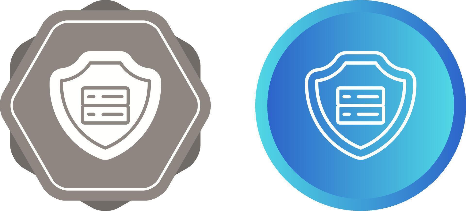 icono de vector de protección de datos