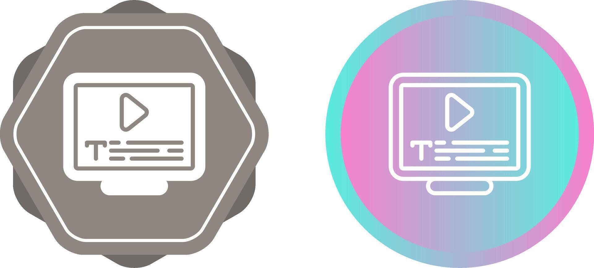 Subtitles Vector Icon