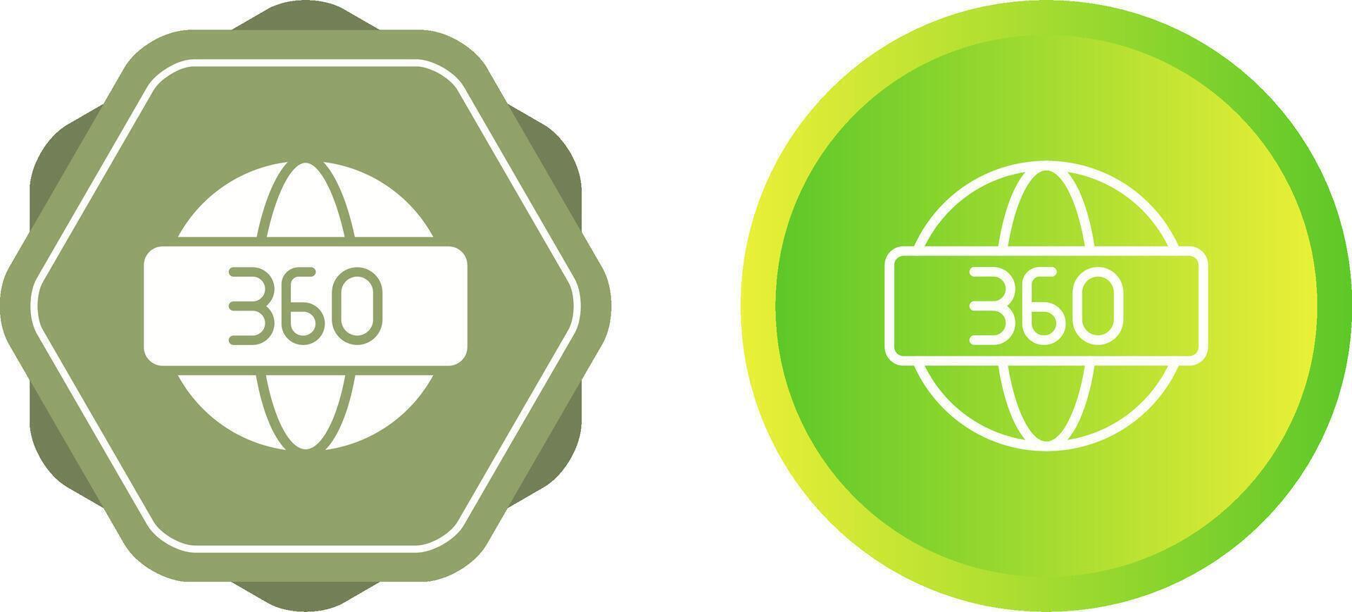 360 Degrees Vector Icon