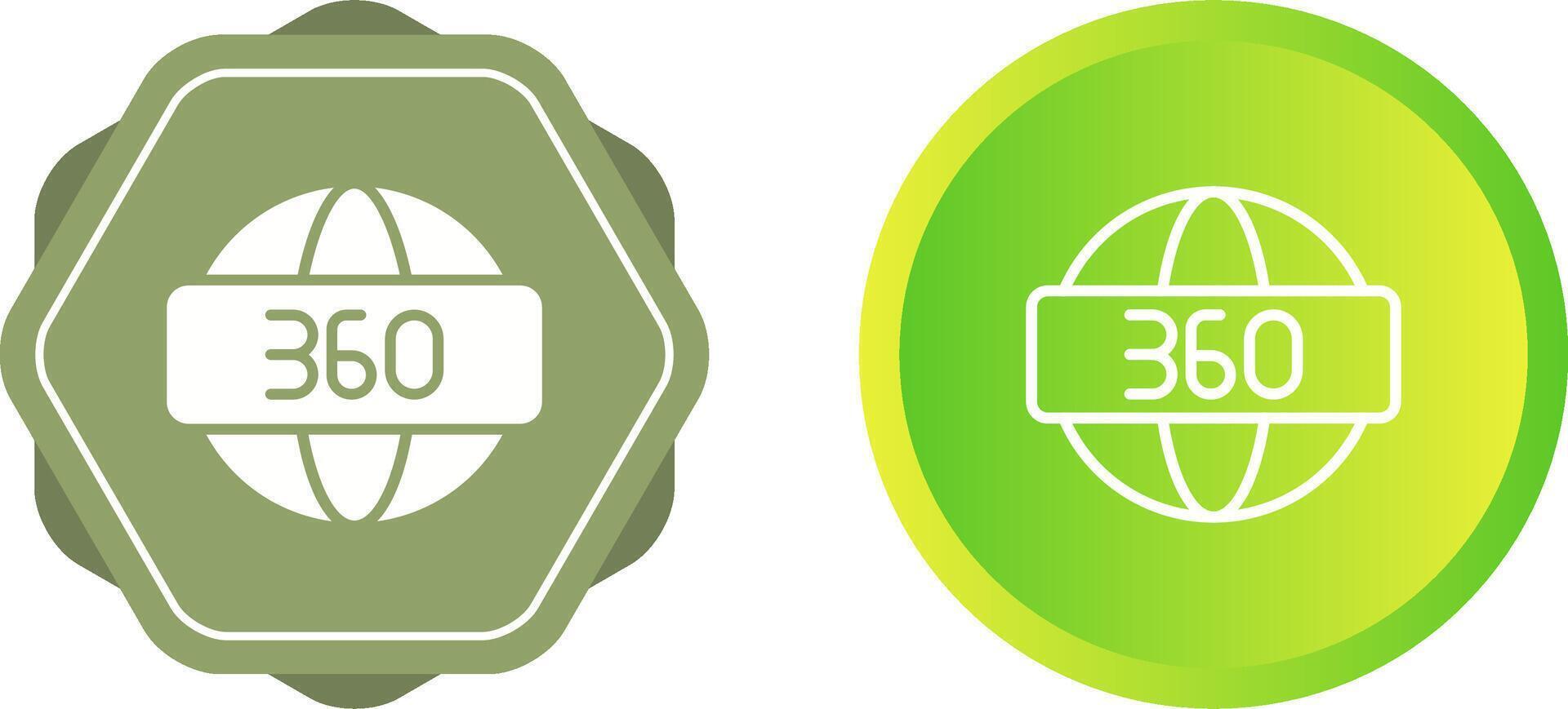 360 Degrees Vector Icon