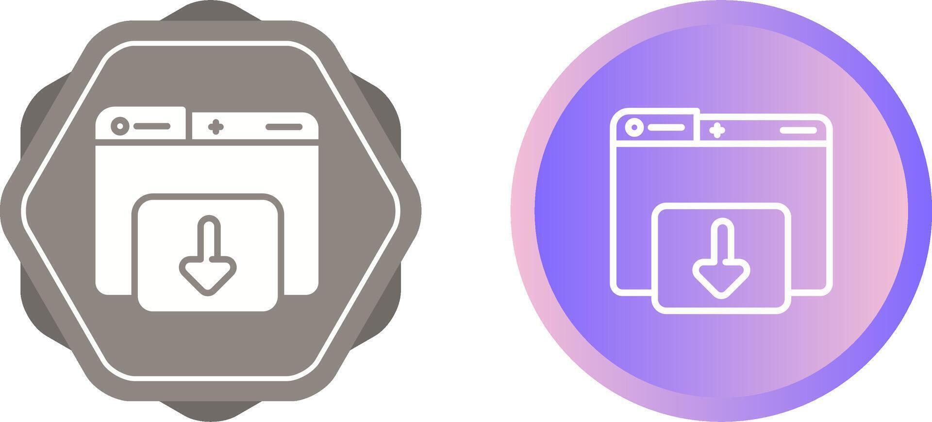 Downloading Vector Icon
