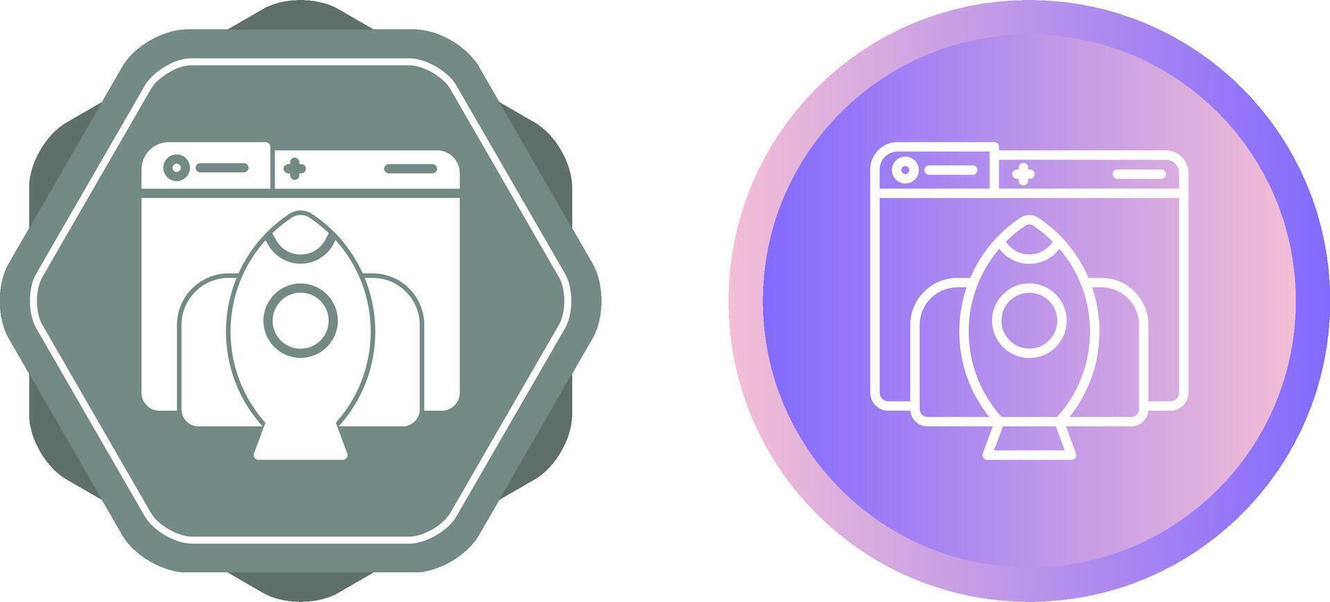 Rocket Launch Vector Icon