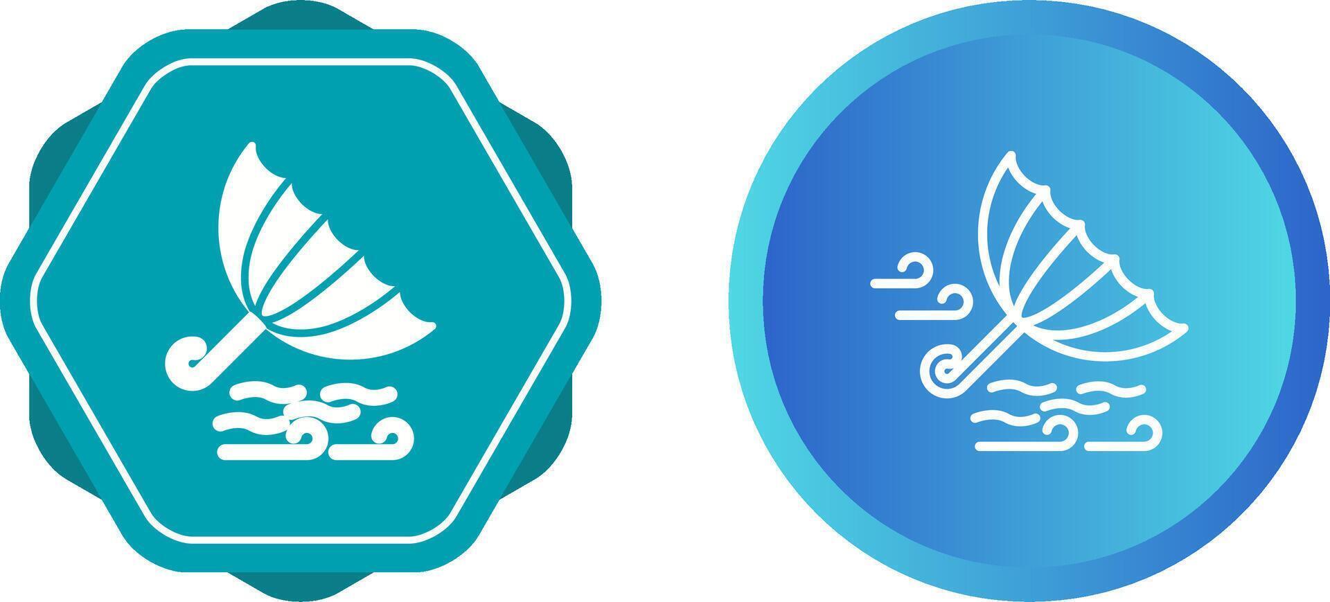 Windy Weather Vector Icon