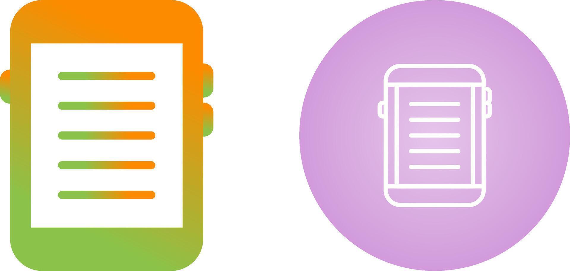 E-reader Vector Icon