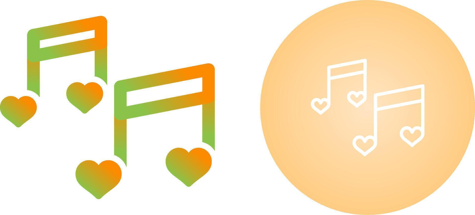 Romantic music Vector Icon