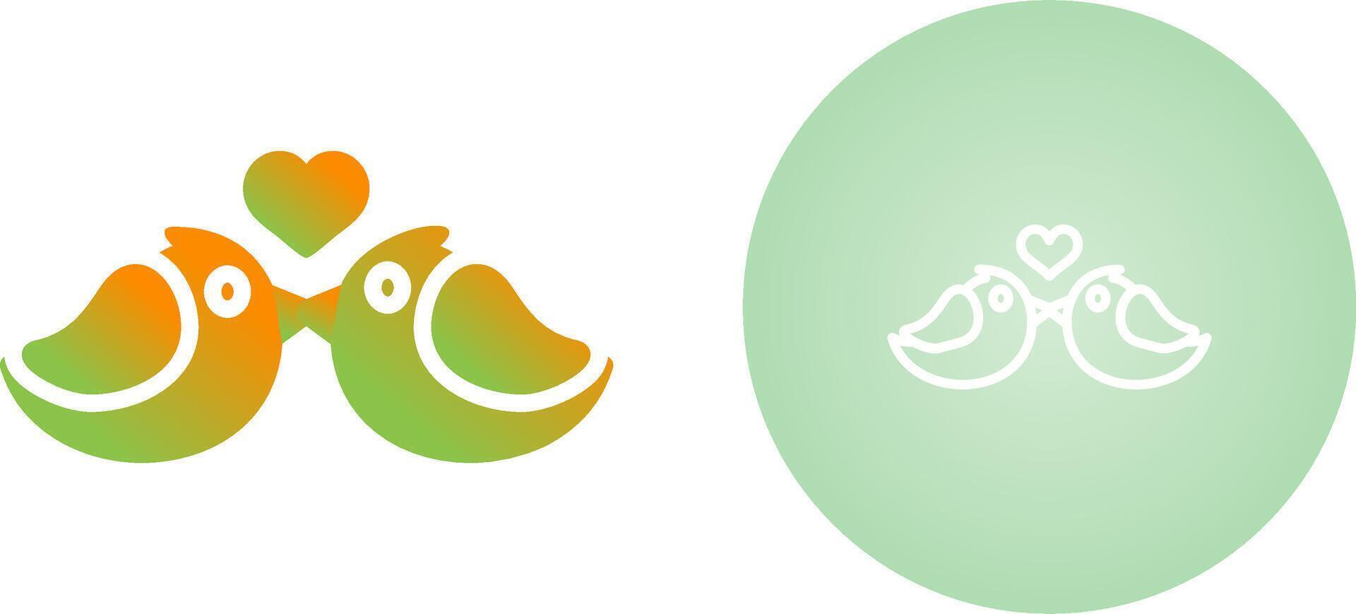 Lovebirds Vector Icon