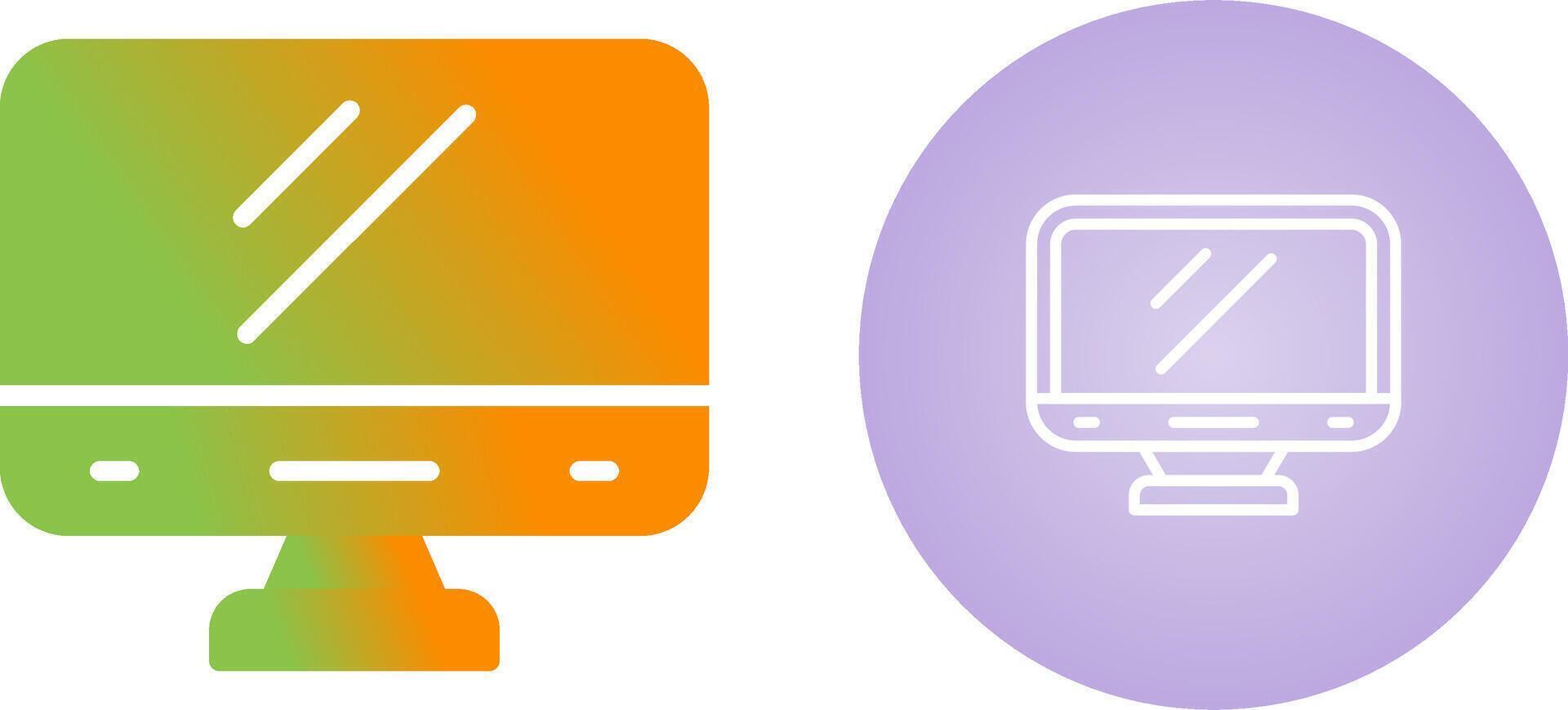 Desktop Computer Vector Icon