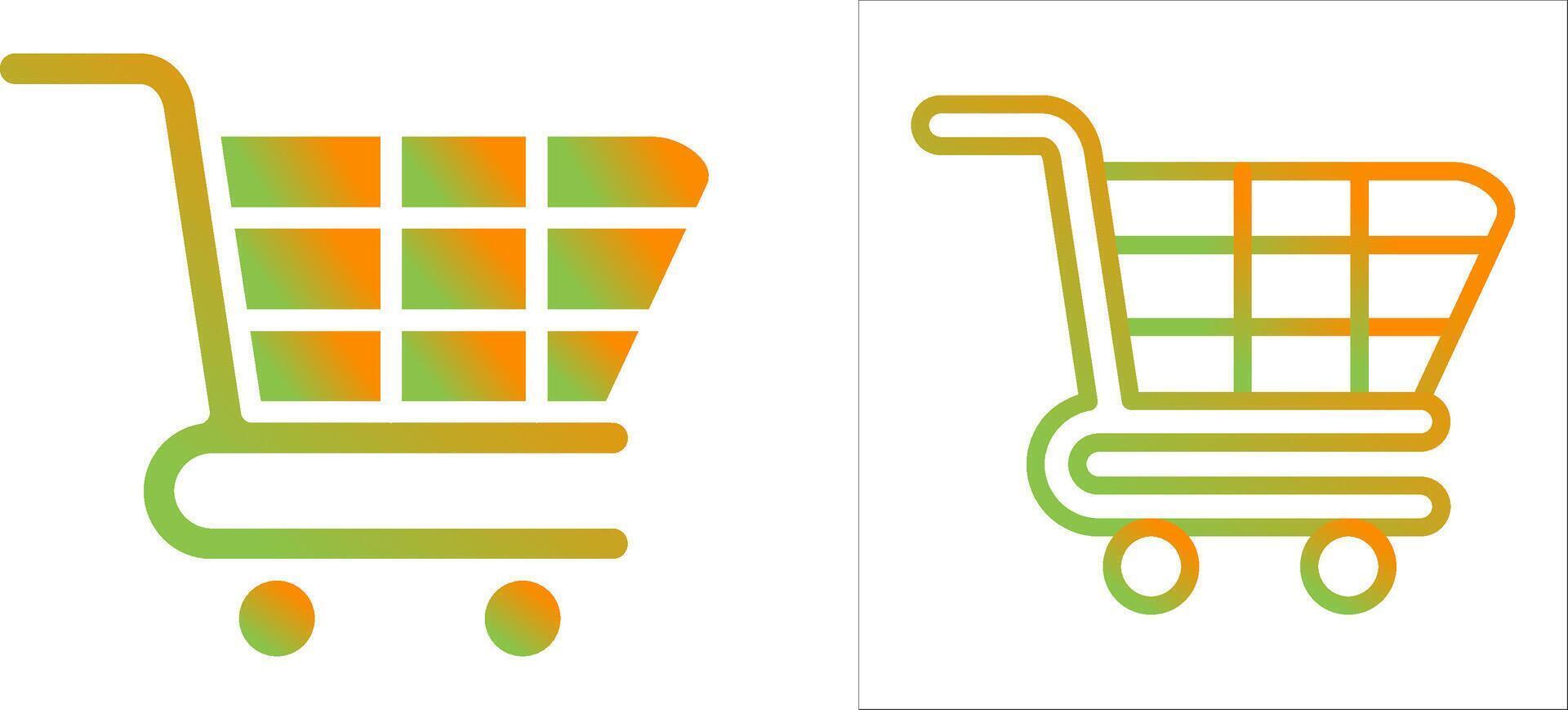 icono de vector de carrito de compras