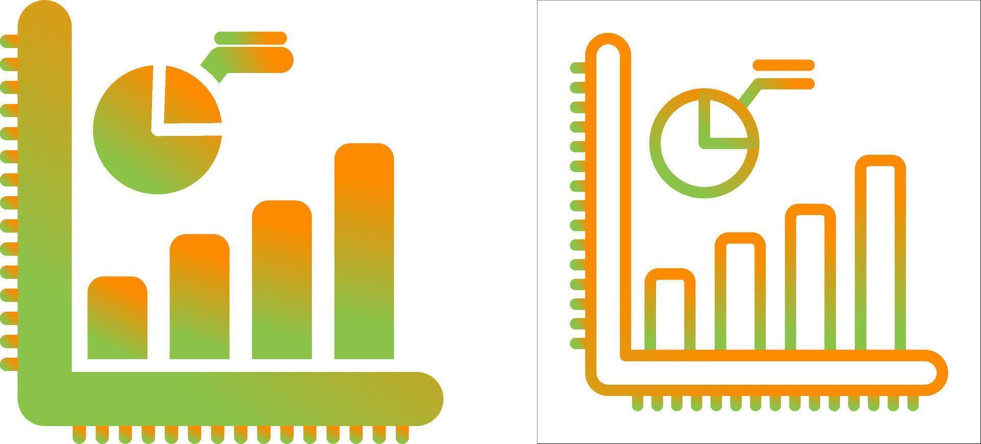 icono de vector de gráfico