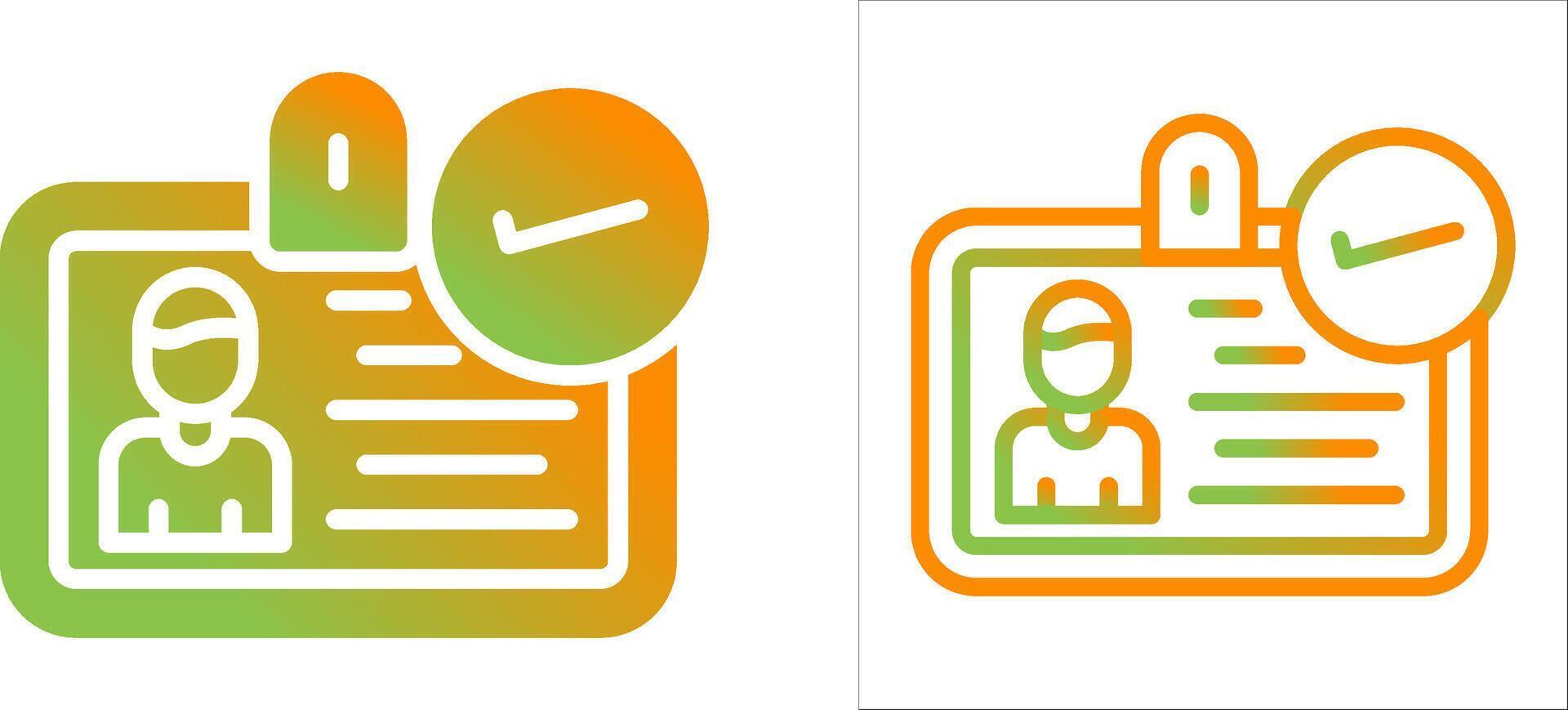 ID Verification Vector Icon