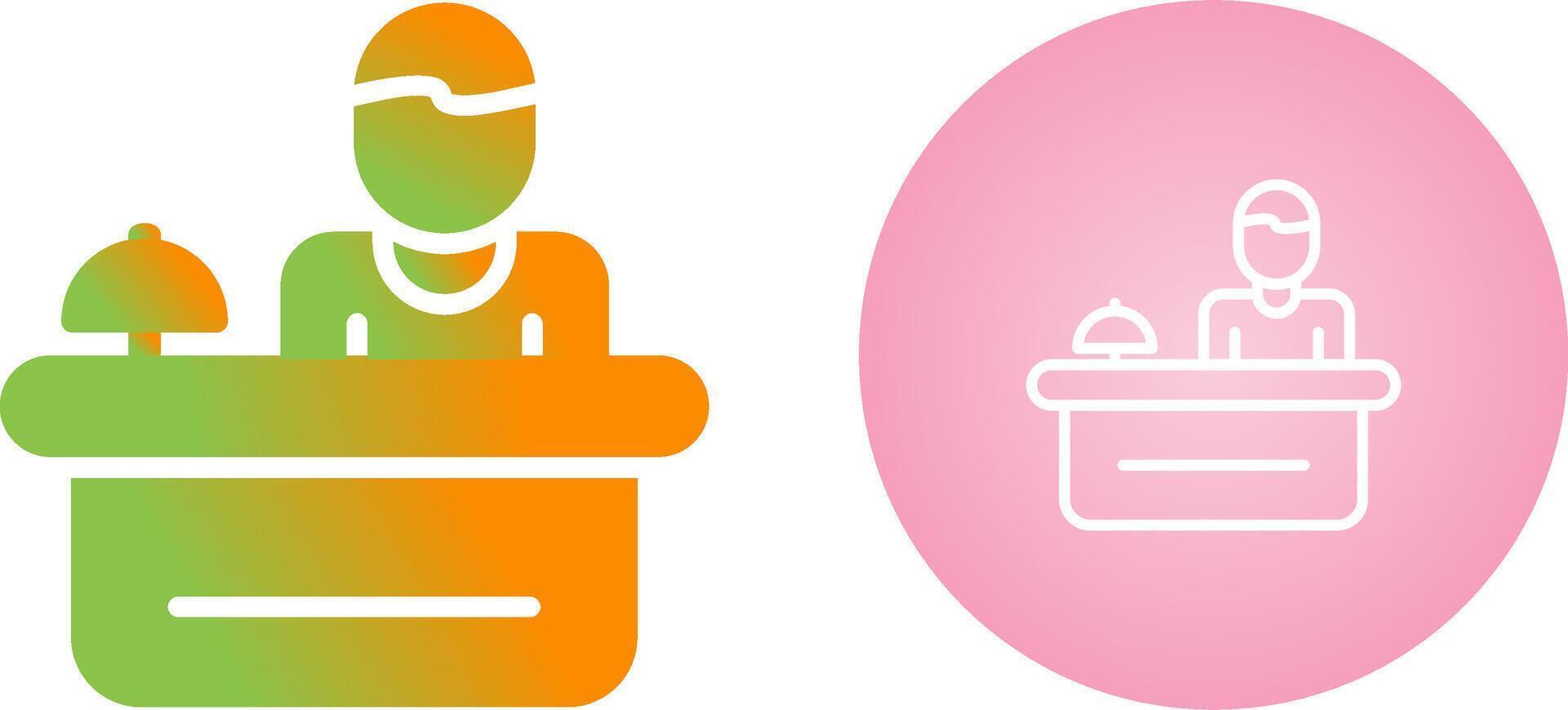 Hotel Reception Vector Icon
